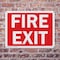 Signmission Fire Exit Sign, Plastic, 18in W x 12in L, 2PK OS-2PACK-CL-P-1218-L-20001 - alternate 7
